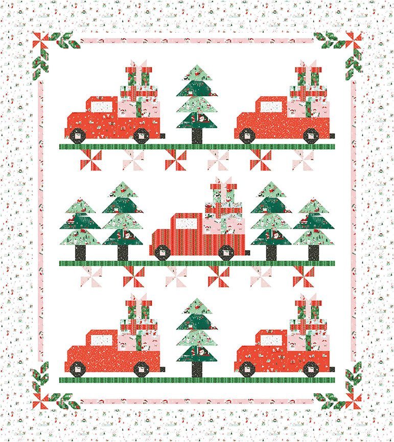 Vintage Christmas 2 Quilt Kit by Erica Made for Riley Blake Designs -KT-13460 - Justin Fabric!