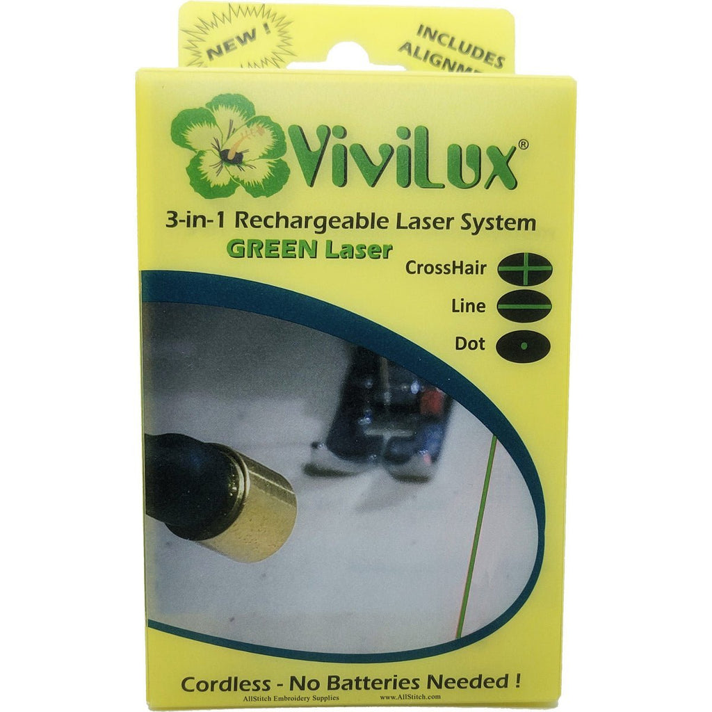 ViviLux 3-in-1 Rechargeable GREEN Laster System - Velcro -VLLSR02 - Justin Fabric!