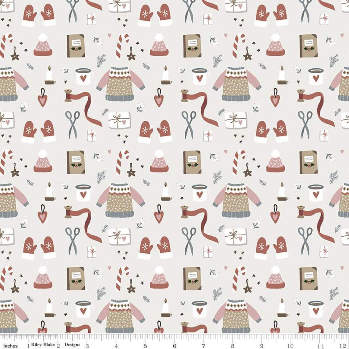 Warm Wishes Winter Wear Parchment Yardage by Simple Simon for Riley Blake Designs -C10782-PARCHMENT - Justin Fabric!