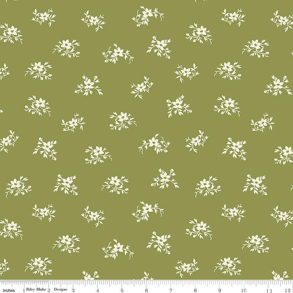 Wide Back Perennial Olive by Gerri Robinson for Riley Blake Designs -WB12040-ALPINE-1/4 - Justin Fabric!