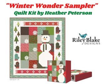 Winter Wonder Sampler Boxed Quilt Kit for Riley Blake Designs -KT-12061 - Justin Fabric!
